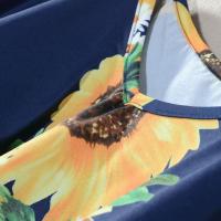 Monos de Verano Ligeros Cuello en V, Ajuste Suelto, Color Sólido, Estilo Europeo-Americano para Mujeres - details 4