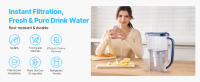 Jarra Filtradora de Agua SucceBuy de 9 Tazas, Sistema de Filtración de 5 Etapas con Flujo Rápido, Diseño Libre de BPA, Indicador de Cambio de Filtro, Dura 3 Meses o 40 Galones, Reduce la Cal, el Plomo, el Cloro y los Olores - details 0