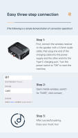 VAORLO-receptor de Audio con Bluetooth 5,3, adaptador inalámbrico de música estéreo Hifi con micrófono HD, AUX, R/L, RCA, compatible con TF/USB, u-disk, Play, 3,5 MM - details 9