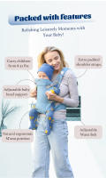 Portabebés Gris Convertible abatible Avanzado 4 En 1, Posiciones Para Niños Pequeños En Crecimiento,Soporte Para La Cabeza - details 3
