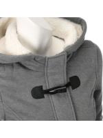 2024  Hooded Classic Cow Horn Button Jacket Cotton Coat AutumnFashion Outerwear - details 5