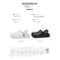 Nuevos modelos de pareja, zapatos con agujeros para mujer, ropa exterior de verano, sandalias informales ligeras para la playa, sandalias impermeables Baotou, zapatillas para hombre - details 4
