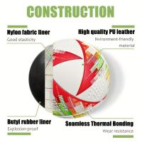 Balón De Fútbol Duradero De Tamaño 5, Balón De Fútbol Sin Costuras Para Entrenamiento Y Competición Con Bolsa De Hilo Y Aguja - details 5