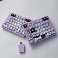 Jin75 Teclado Inalámbrico Modo Único 2.4G Dongle Color Rosa Morado y Negro Teclado Mecánico Personalizable con Intercambio Térmico VIAL Color Rosa Accesorios para Teclado DIY Juego de Teclado. - details 9