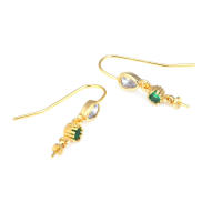 Latón color oro de 18 quilates, compatible con cuentas de medio agujero con ganchos de medio pasador para pendientes, joyería de alta calidad, accesorios para manualidades. - details 15
