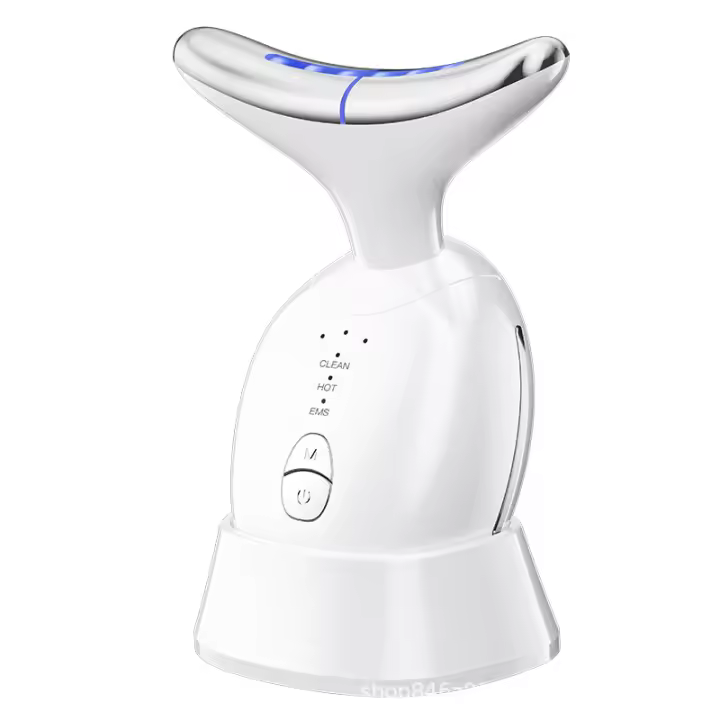 Nuevo instrumento de belleza para el cuello, instrumento de belleza para el cuello, estiramiento facial, microcorriente, temperatura constante, masaje de calentamiento, promoción en el hogar - 1