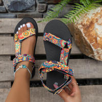Verano plano ligero con sandalias de playa de punta redonda para mujer - details 6