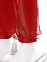 Harem de danza del vientre oriental para mujeres y niñas, gasa con lentejuelas de lunares, pantalones árabes brillantes para Halloween y carnaval - details 12