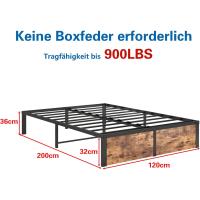 Cama de Metal Moderna Marco de 140 x 200 cm Montaje Fácil Ideal para Adultos, Niños, Adolescentes - details 16