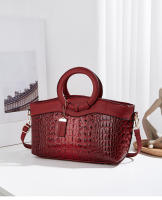 Estilo de bolso de mujer nuevo patrón de cocodrilo personalizado anillo hombro oblicuo span bag - details 13
