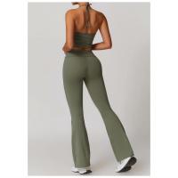 Top deportivo tipo halter sin mangas, ajustado, top corto de yoga para mujer, top de yoga sin espalda con sujetador incorporado y ajuste ceñido. - details 11