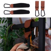 Bolsas colgantes giratorias de cuero PU, mosquetón de aleación de aluminio, ganchos para cochecito, Clips, gancho para cochecito, organizador de carrito, bolsa de bebé, gancho para cochecito - details 16