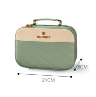 Exquisito-bolsa de cosméticos de gran capacidad para mujer, bolsa de aseo impermeable, almacenamiento de maquillaje, conjunto organizador de viaje portátil - details 1