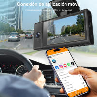 Grabadora de conducción Full HD, dispositivo con lente infrarroja, 1080P, 3 cámaras - details 3