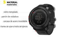 NORTH EDGE Apache3-reloj táctico para hombre, barómetro, brújula, resistente al agua hasta 50m - details 10