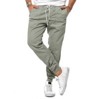Pantalones cargo informales para hombre, pantalones de cintura elástica, monos - details 6