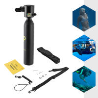 Mini tanque de buceo de 0,5 l, equipo de buceo, cilindro de respiración subacuática, tanque de oxígeno portátil - details 0
