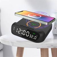 Cargador Inalámbrico 3 En 1 De 15 Vatios, Pantalla LED Con Pantalla Digital, Indicador De Temperatura, Br Elegante - details 0