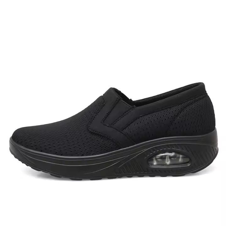 Zapatillas de Entrenamiento de Plataforma para Mujeres Comodidad de Cojín de Aire, Transpirables, Adecuadas para Trabajadoras de Enfermería Diabéticas Deportivas y Ropa de Primavera/Verano - 1