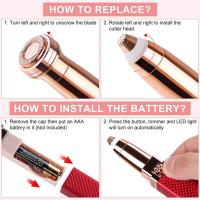 Epilador Eléctrico Portátil Para Mujeres 2 En 1 Recargable Por USB Eliminador De Vello Painless Para Bikini Cuidado Facial Y Cejas - details 5
