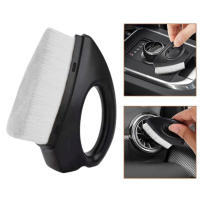 Plumero Flexible Suave para Coche Cepillo de Limpieza de Interior con Mango Ancho para Ventiladores, Consola Central - details 1