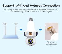 Cámaras de vigilancia wifi doméstico inalámbrico WIFI inteligente remoto  interior Lámpara alarma vigilancia - details 14