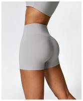 Pantalones cortos deportivos para mujer, mallas para Yoga, pantalones cortos para correr, a prueba de sentadillas, cintura alta, pantalones cortos ajustados para Fitness, pantalones cortos de entrenamiento con realce para ciclismo y gimnasio - details 21
