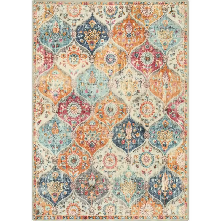 Alfombra Vintage Alfombra Salon - Alfombra Lavable de Dormitorio de Pelo Corto para Pasillo Largo Habitacion Comedor Antideslizante - 1