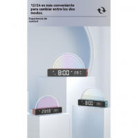 Reloj Despertador Inteligente de Color Dazzle Luz Ambiental en Stock Despertador de Iluminación y Decoración - details 9