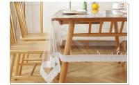 ENCE Mantel transparente de PVC, vinilo, impermeable, resistente al aceite, mesa de comedor rectangular, mantel de cocina - details 7