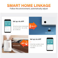 Sensor Inteligente De Temperatura Y Humedad ZigBee/WiFi Tuya Batería Alimentada Trabaja Con Alexa Google Home Seguridad Doméstica - details 7