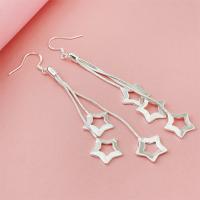 Pendientes de estrella de cinco puntas de Plata de Ley , joyería de moda, regalos de fiesta de navidad - details 2