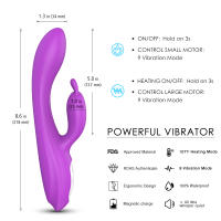 Juguetes sexuales, masturbación femenina, juguetes sexuales para adultos, vibrador de conejo caliente femenino - details 1