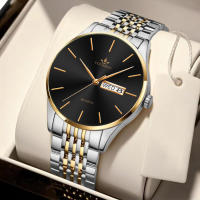 Reloj de cuarzo minimalista para hombre con calendario doble - details 6