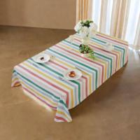 Manteles impermeables de PVC fáciles de limpiar, cubierta de mesa a rayas a prueba de aceite, decoración de mesa de estilo Pastoral más gruesa, tela para cocina - details 1