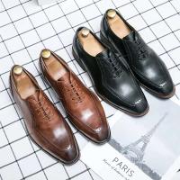 Genuine Chaussures Homme Cuir vestido de oficina zapatos de cuero profesionales para hombres 2024 - details 0