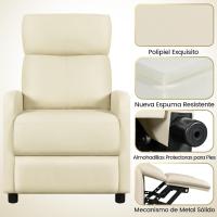 Sillón de Masaje Silla Relax Butaca Sofá Ajustable de Relajación con Función Reclinable para Sala de Estar y Dormitotio Gris - details 33