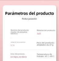 Rizador de Pestañas Eléctrico Portátil Definición Duradera Recargable por USB Material de Plástico - details 16