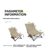 Sillas de pesca multifunción al aire libre camping plegable Portátil familiares party reclinable jardin - details 2