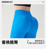 Pantalones de yoga de cintura alta para mujer, estilo cómodo de primavera-verano para correr al aire libre, diseño de cadera melocotón - details 6