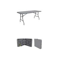 Mesa de Camping Portátil de PVC 180 x 76 CM Ideal para Jardín, Catering, Eventos - details 9