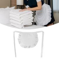 Delantal de cintura estilo camarera, disfraz de Cosplay blanco y negro, delantales de cocina, medio delantal bonito de poliéster, 1 Uds. - details 1