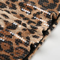 Pantalones Cortos de Lentejuelas Brillantes BUNO Mini Pantalones de Cintura Alta con Estampado de Leopardo Ropa de Calle Impactante - details 19