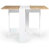 Mesa plegable para 2-4 personas, madera, blanco, madera de haya, 103 x 76 cm - details 7