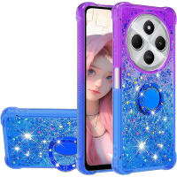 Funda líquida con purpurina y soporte para Xiaomi Redmi 14C A4 A3 Pro Poco C75, cubierta de arena fluida degradada - details 7