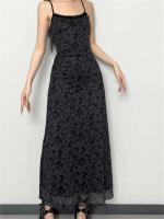 Wsevypo wers-vestido largo con tirantes finos para mujer, vestido largo con espalda descubierta y sin mangas, cuello redondo, ropa de calle - details 1