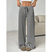 Pantalones de mujer con cintura elástica a rayas, talla única, recién llegados de otoño - details 19