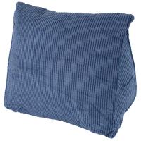 Cojín de respaldo de lectura, almohada de cuña para la espalda, almohadilla Lumbar para cama, silla de oficina, almohada de descanso, almohada de soporte para la espalda (azul) - details 3
