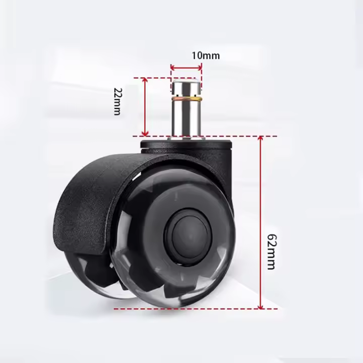 Ruedas de Silla de Oficina de Alta Resistencia M10 5 Packs Rodando Silencioso - 1
