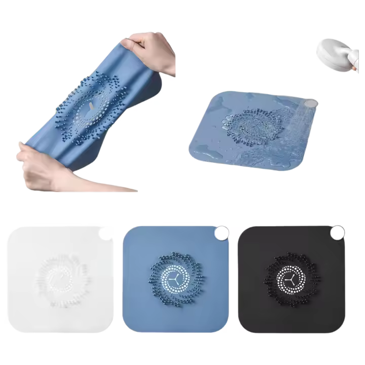 Filtro, 2 Piezas de Cabello de Silicona, Cubiertas de Ducha Muy Fáciles de Instalar y Limpiar para Desagüe de Baño - 1